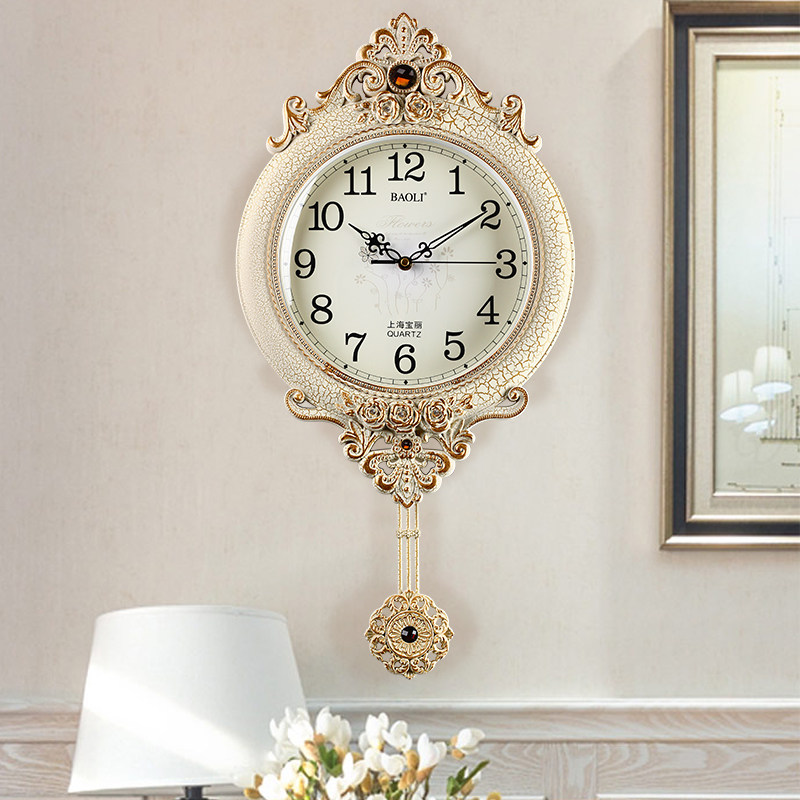 Luxury Lifestyle Living - Chinese stijl minimalistische wandklokken Luxe woonkamer