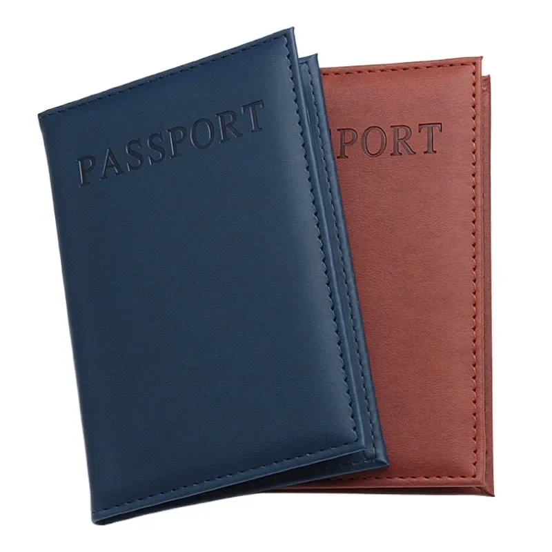 Leather Passport Cover - 1 st PU Lederen Possport Beschermhoes