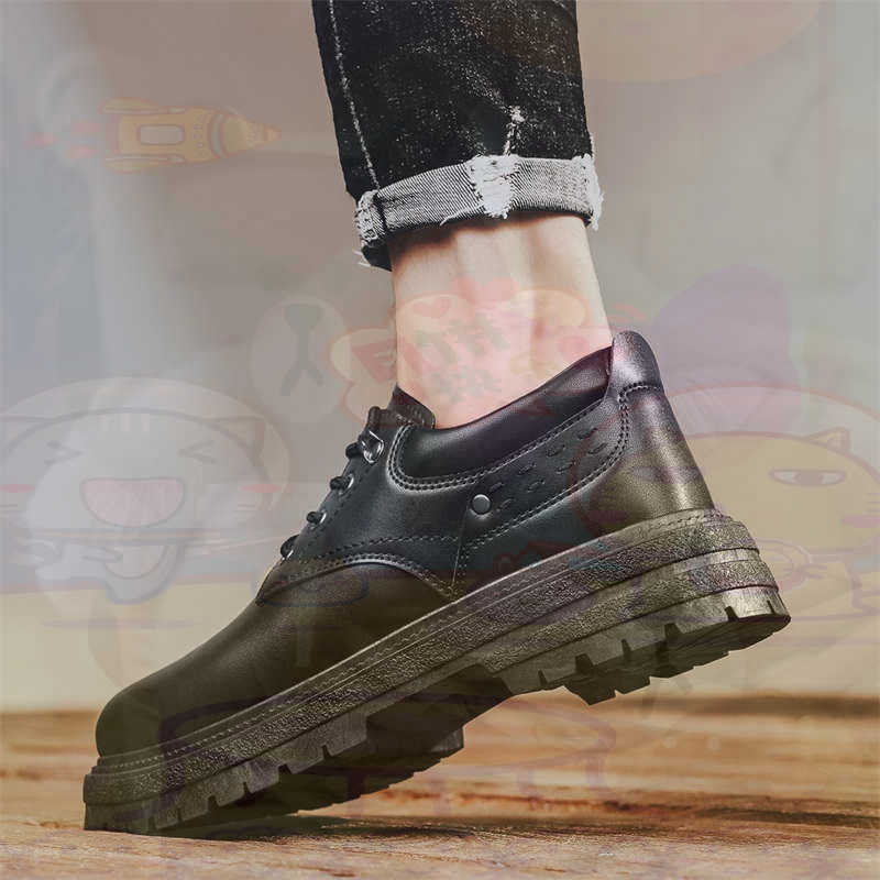 Luxury Lifestyle Goods - Donker natuurlijk leer Mode-sneakers Tennis Herensneakers