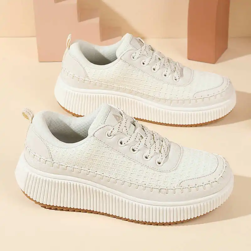 Luxury Lifestyle Goods - Bruine schoenen Dames Flats Herfstlaarzen Sneakers