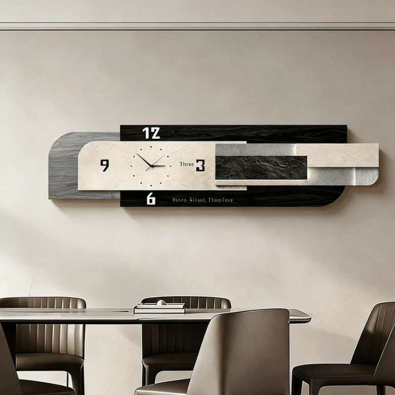 Luxury Lifestyle Living - Woonkamer Luxe wandhorloge Moderne esthetische Chinese