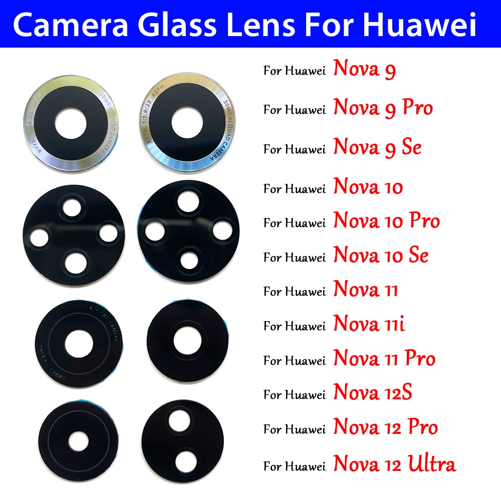 Huawei Nova 12 - Terug Achteruitrijcamera Glazen Lens Cover Met