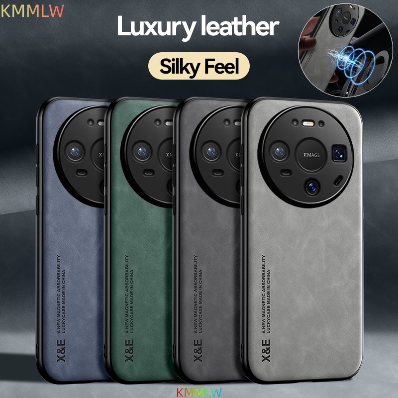 Huawei Mate 60 - Luxe lederen hoes voor Huawei Mate
