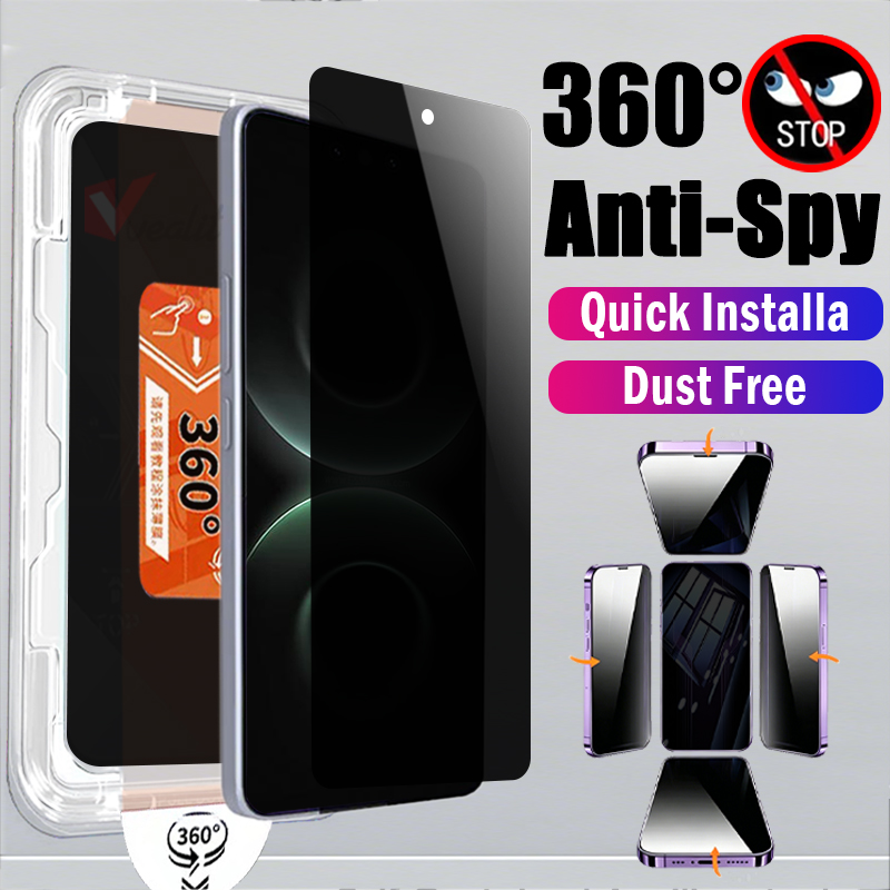 Huawei Mate 60 - 360 ° Privacybeschermend glas voor Huawei