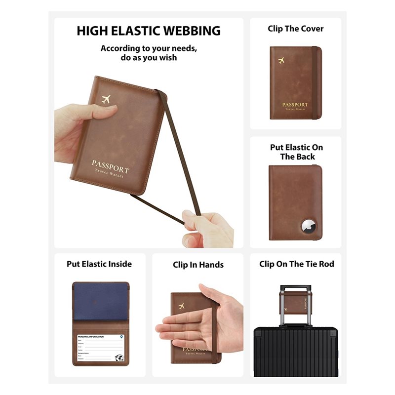 ABRT-Paspoorthouder met RFID-b - Leather Passport Cover recensie en prijs