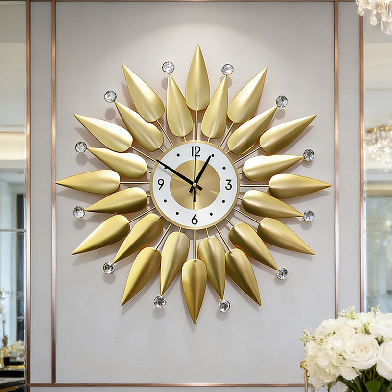 Luxe wandklok metalen wandklok - Luxury Lifestyle Living recensie en prijs