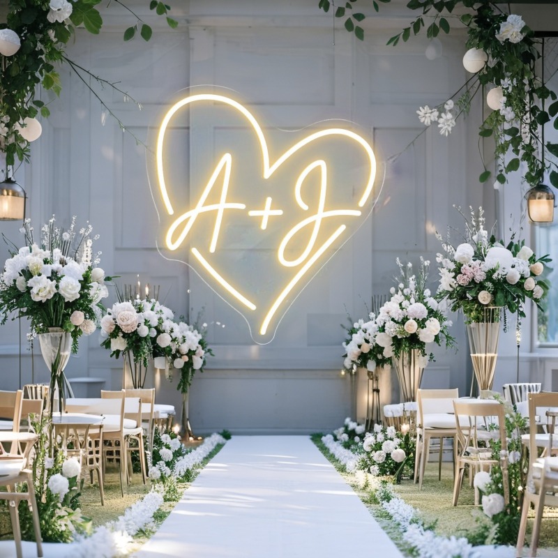 Aangepaste initialen hart LED  - Personalized Engraved Gift recensie en prijs
