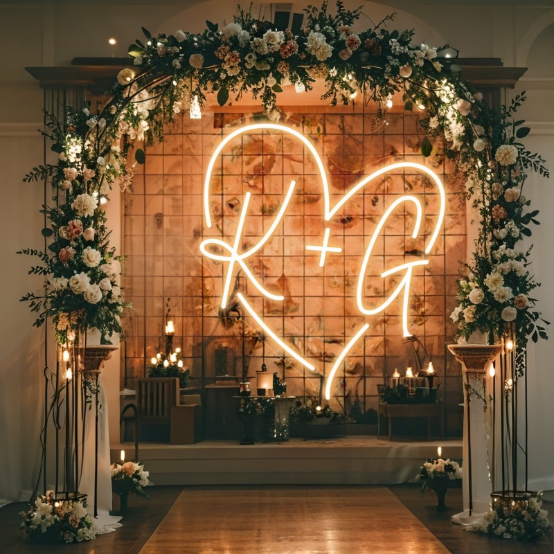 Aangepaste initialen hart LED  - Personalized Engraved Gift recensie en prijs
