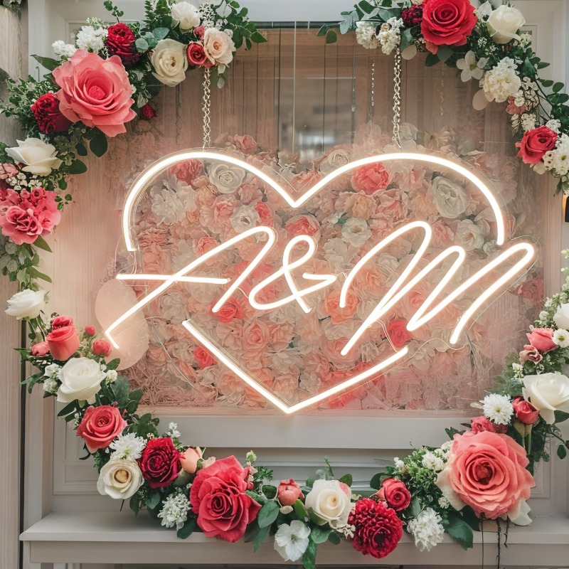 Aangepaste initialen hart LED  - Personalized Engraved Gift recensie en prijs