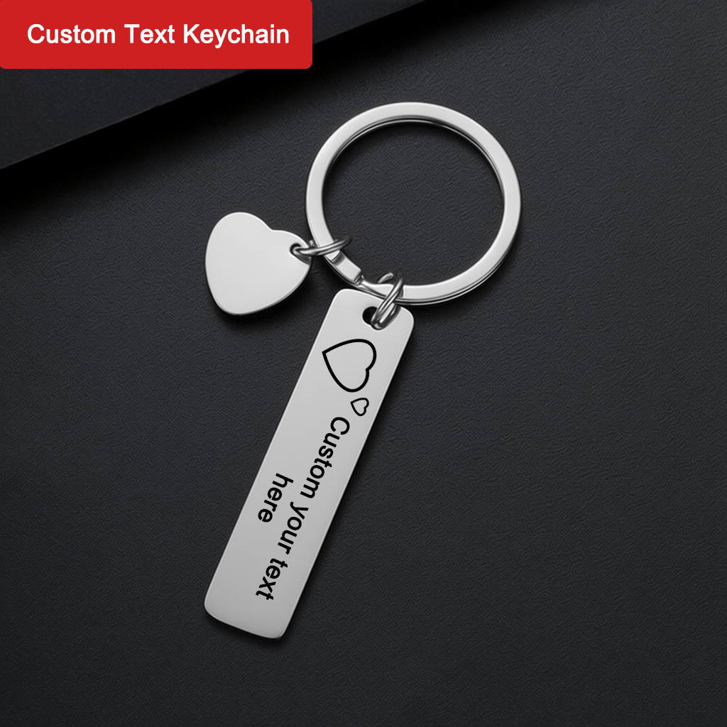 Aangepaste tekst sleutelhanger - Personalized Engraved Gift recensie en prijs