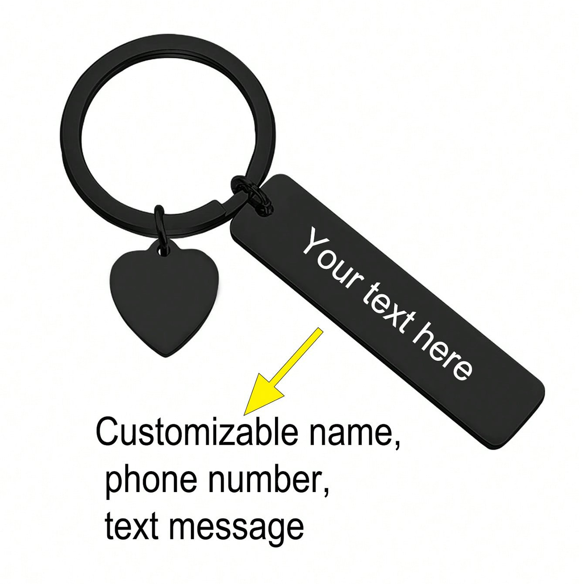 Aangepaste tekst sleutelhanger - Personalized Engraved Gift recensie en prijs