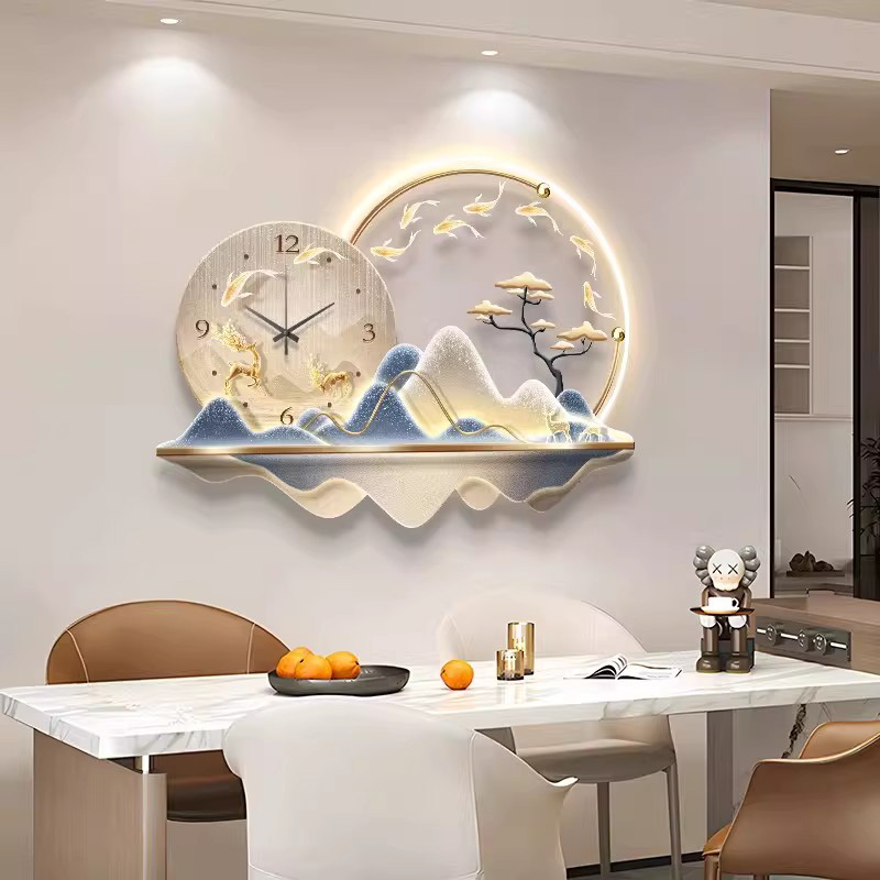 Kunstmuurschildering Led-klok  - Luxury Lifestyle Aesthetics recensie en prijs