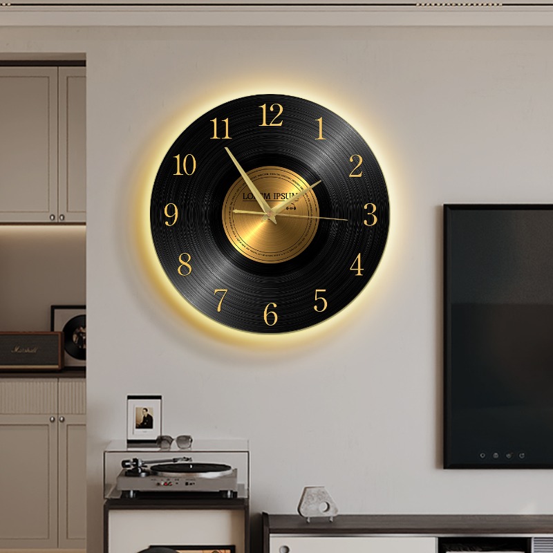 Vintage wandklok met licht Woo - Luxury Lifestyle Living recensie en prijs